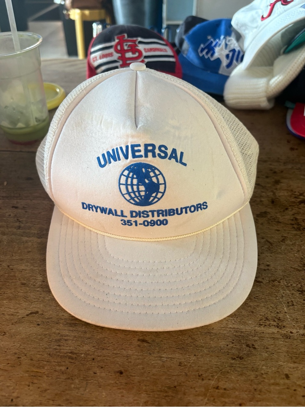White Mesh Trucker Hat